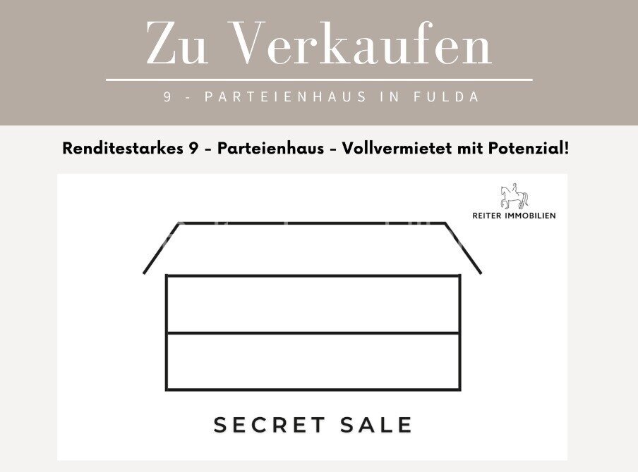 Fulda: Renditestarkes 9-Parteienhaus in Fulda - Voll vermietet mit Potenzial!